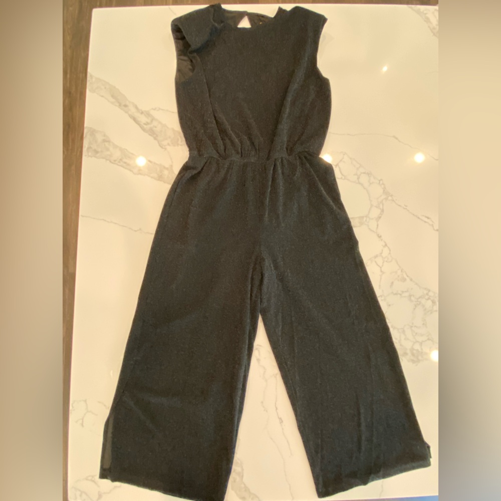 SSYS-Black Sleeveless Jumpsuit with Shimmer NWOT Size Medium - Picture 7 of 16
